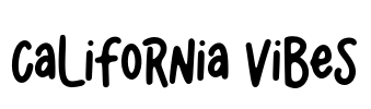 California Vibes Font Image
