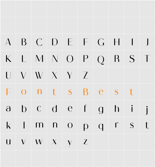 Kalesi Rounded Demo Character Map
