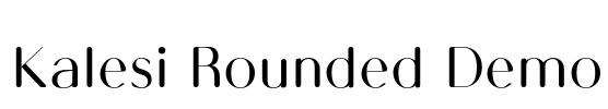 Kalesi Rounded Demo Font Image