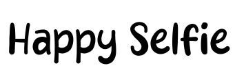 Happy Selfie Font Image