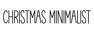 Christmas Minimalist