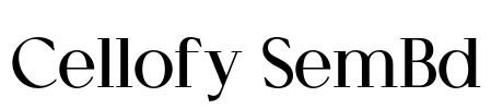 Cellofy SemBd Font Image