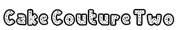 Cake Couture Two Font Image