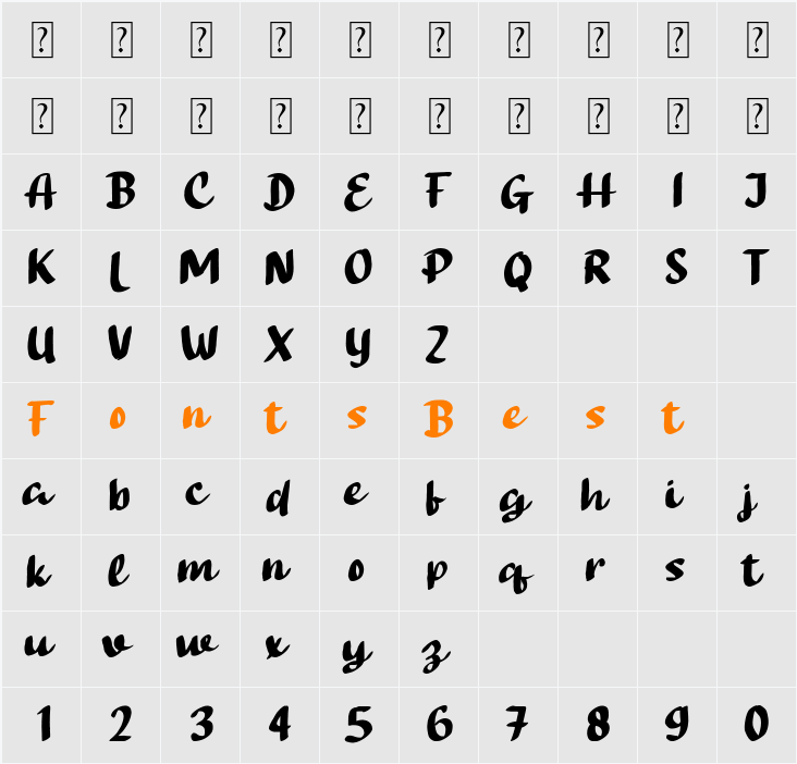 Celine Character Map