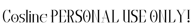 Cosline PERSONAL USE ONLY!