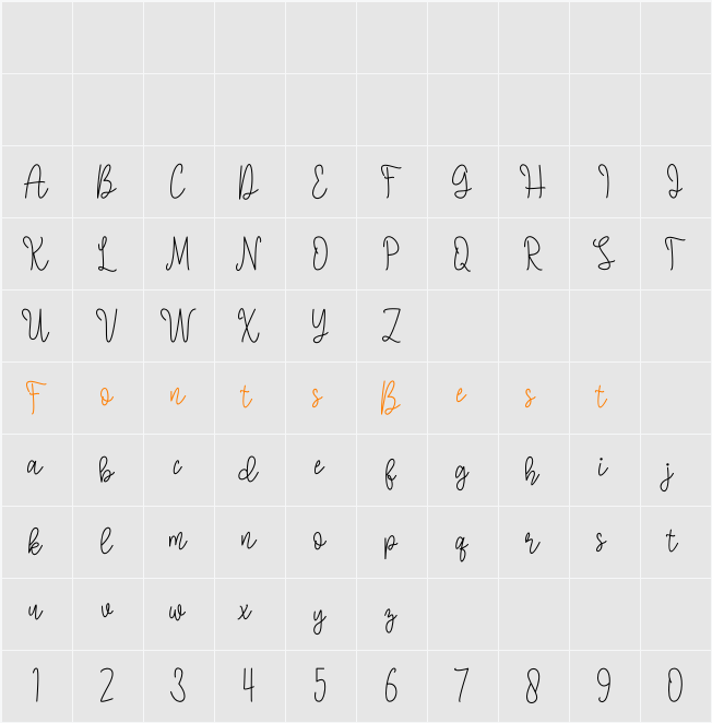 Absolute Character Map