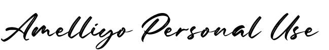 Amelliyo Personal Use Font Image