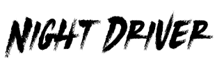 Night Driver Font Image