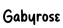 Gabyrose Font Image