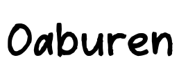 Oaburen Font Image