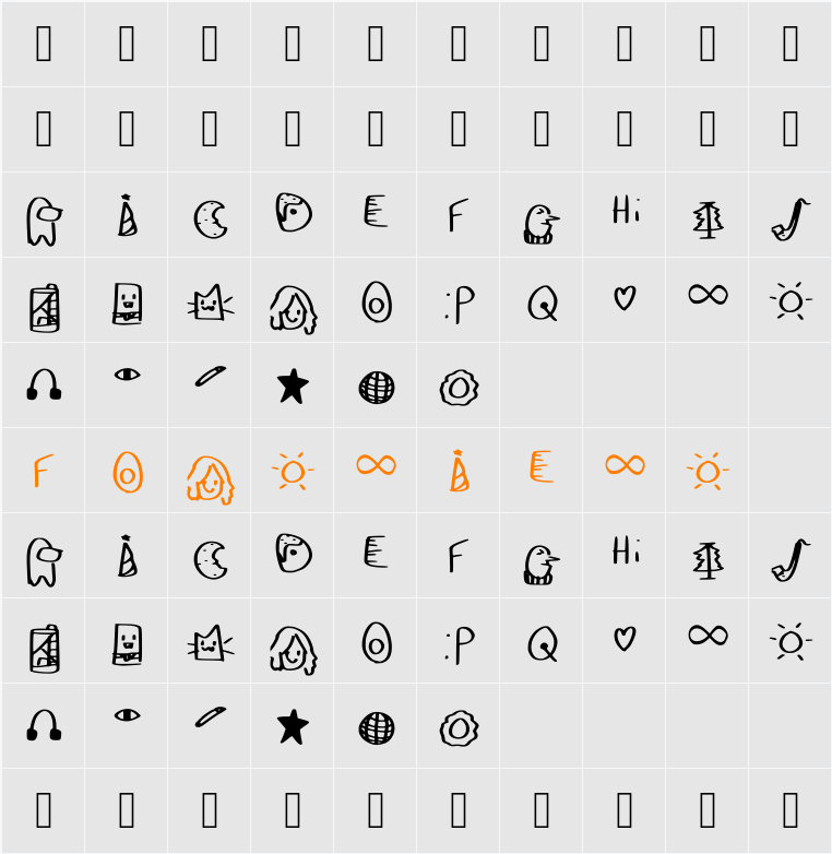Bestfont Character Map