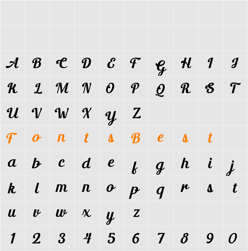 Marchiel Demo Character Map