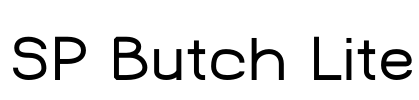 SP Butch Lite Font Image