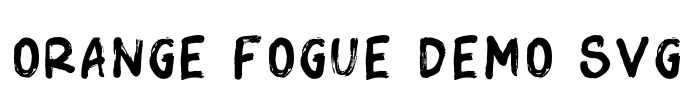 Orange Fogue DEMO SVG Font Image