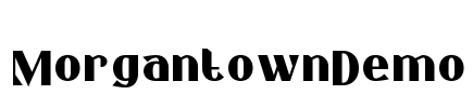 MorgantownDemo Font Image