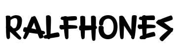 RALFHONES Font Image