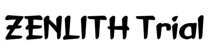 ZENLITH Trial Font Image