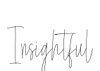 Insightful Font Image