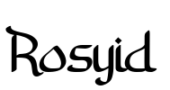 Rosyid Font Image