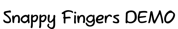 Snappy Fingers DEMO Font Image