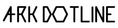 ARK DOTLINE Font Image