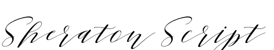 Sheraton Script Font Image