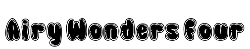 Airy Wonders Four Font Image