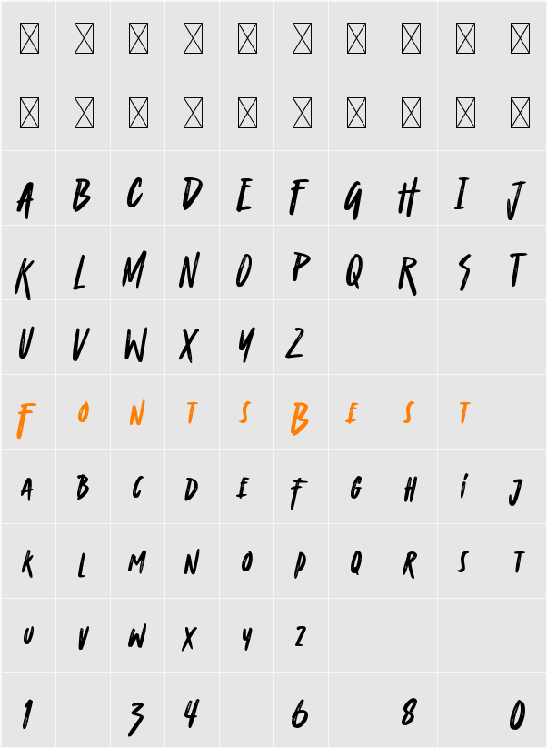 Fortieth Character Map