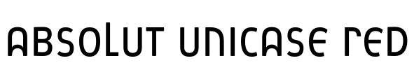 Absolut Unicase Red Font Image