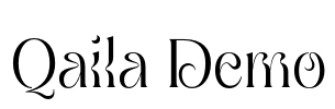 Qaila Demo Font Image