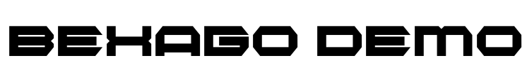 BEXAGO Demo Font Image
