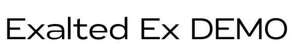 Exalted Ex DEMO Font Image