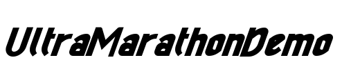 UltraMarathonDemo Font Image