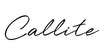 Callite Font Image