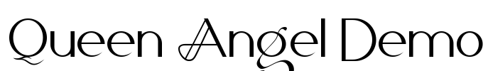 Queen Angel Demo Font Image
