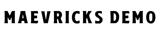 Maevricks Demo Font Image