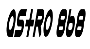 Astro 868 Font Image