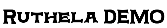 Ruthela DEMO Font Image