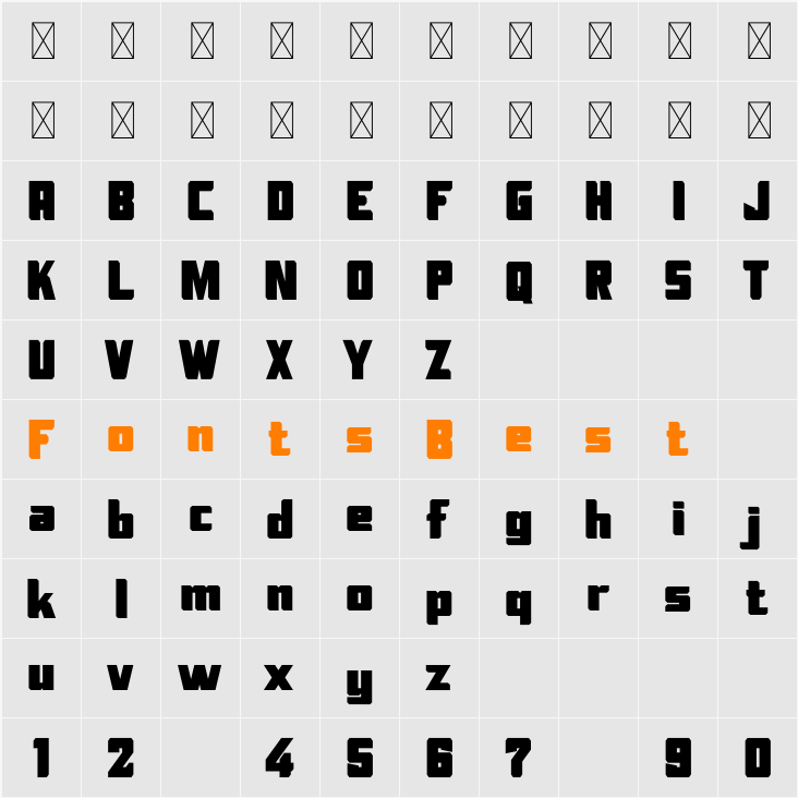 Alien Spaceship Character Map