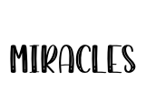 Miracles Font Image