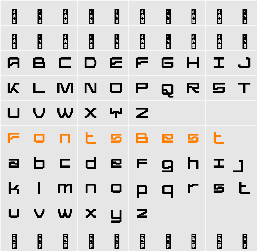 Froxa Character Map