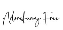 Adorefunny Free Font Image