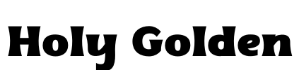 Holy Golden Font Image