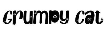 Grumpy Cat Font Image