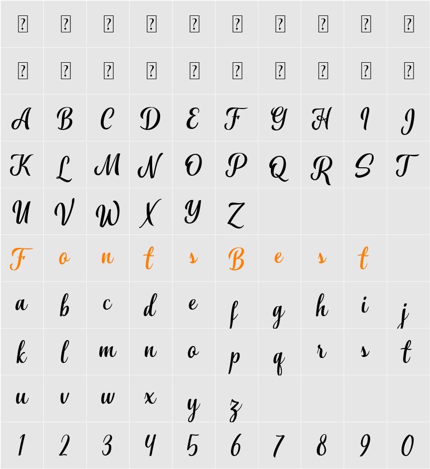 Aliffah Character Map