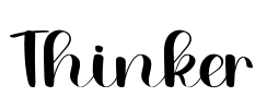 Thinker Font Image