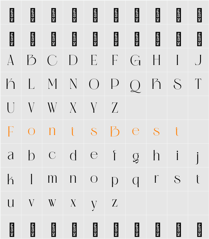 Black Aroug - Demo Version Character Map