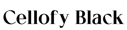 Cellofy Black Font Image