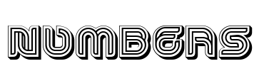 Numbers Font Image
