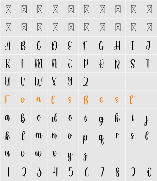 Homely Character Map